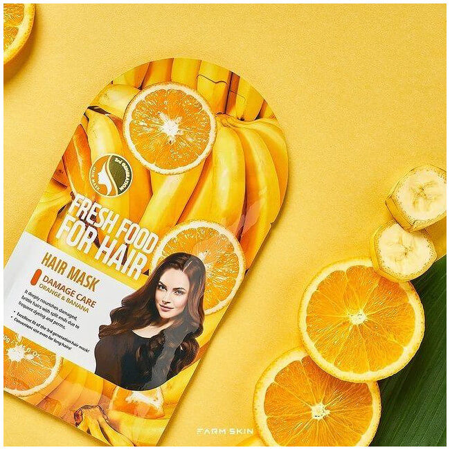 Máscara capilar touca laranja & banana Fresh Food Farm Skin
