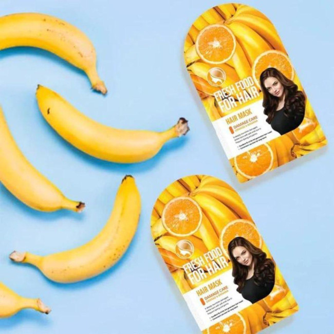 Maschera per capelli Super Food Farm Skin Orange & Banana Beanie