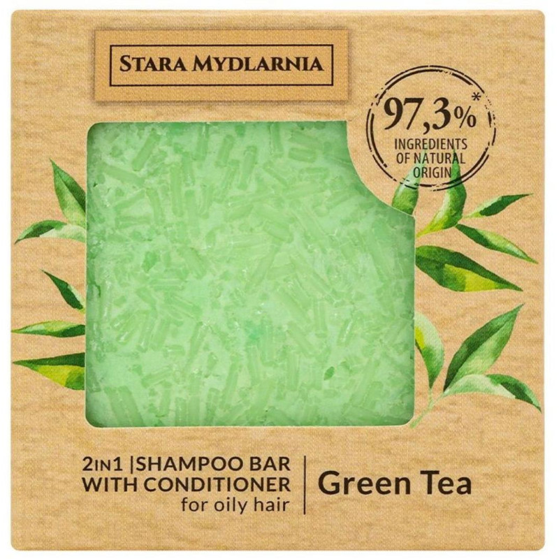 Shampooing conditionneur solide au thé vert Bodymania 70g