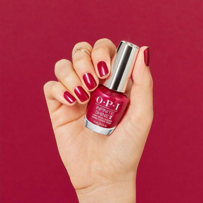 OPI Infinite Shine Fall Wonders Red veal Your Truth Nail Polish