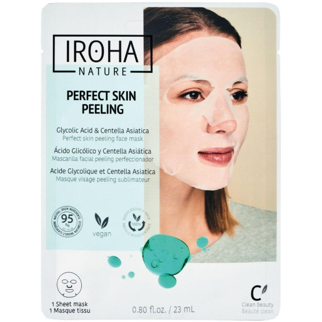 Masque peeling visage Perfect Skin à l'acide Glycolique Iroha Nature
