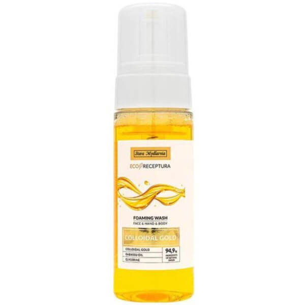 Mousse de limpeza para corpo e rosto com ouro coloidal Bodymania 175ML Mousse de limpeza para corpo e rosto com ouro coloidal Bodymania 175ML