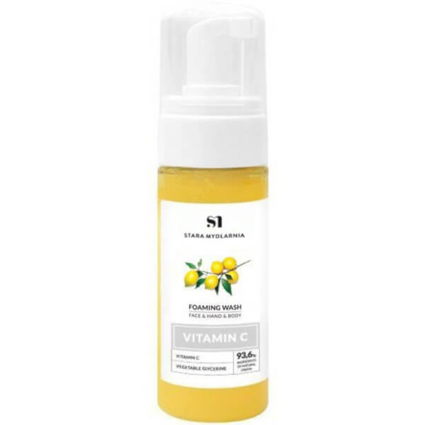 Mousse de limpeza para corpo e rosto com vitamina C Bodymania 175ML Mousse de limpeza para corpo e rosto com vitamina C Bodymania 175ML