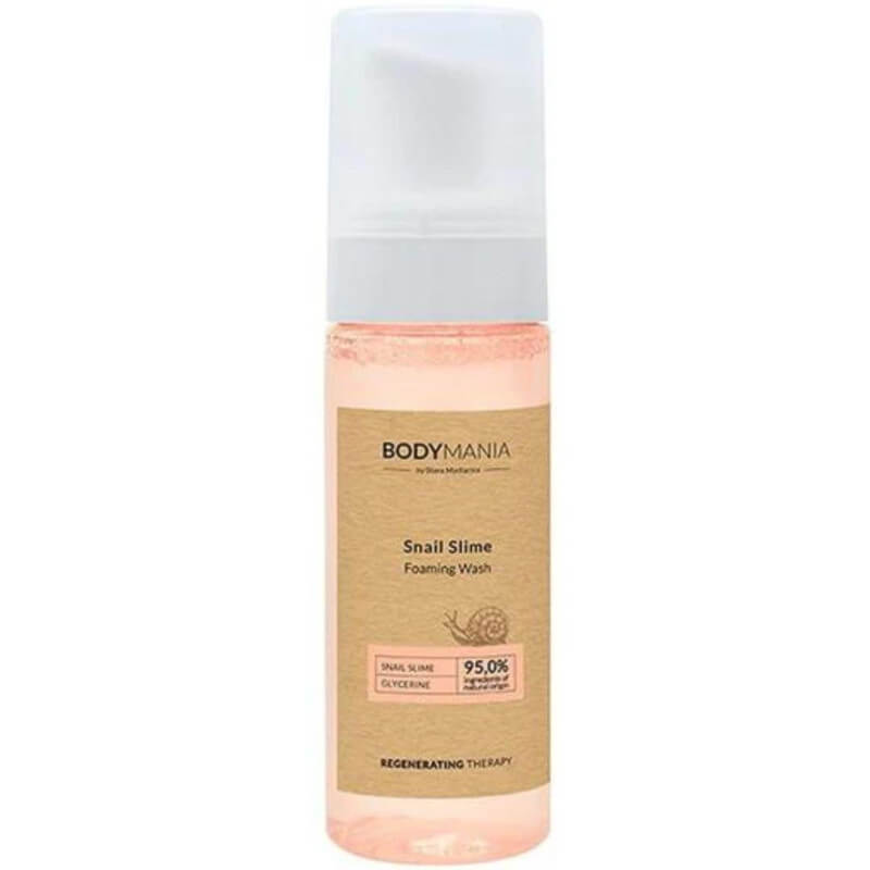 Mousse de limpeza para corpo e rosto com secreção de caracol Bodymania 175ML