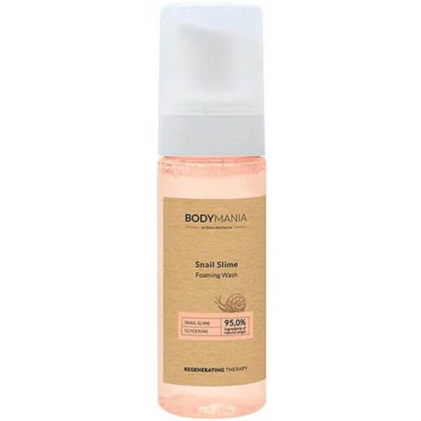 Mousse de limpeza para corpo e rosto com secreção de caracol Bodymania 175ML Mousse de limpeza para corpo e rosto com secreção de caracol Bodymania 175ML