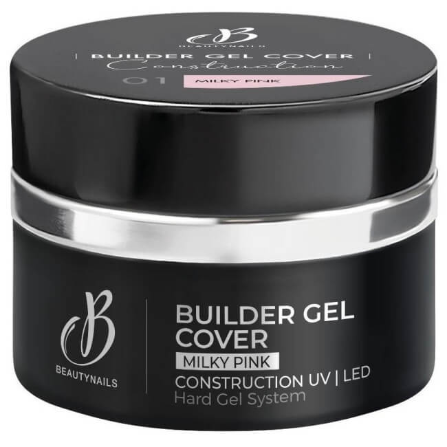 Gel de construcción Builder gel cover 01 Milky Pink Beauty Nails 15g