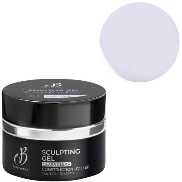 Gel de construction Sulpting Gel 01 Glass Clear Beauty Nails 50g