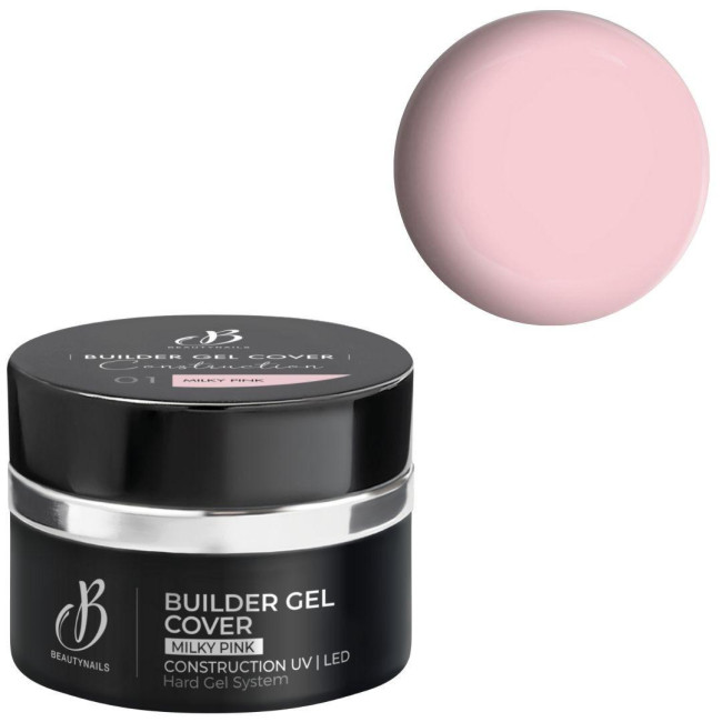 Builder gel cover builder gel 01 Milky Pink Beauty Nails 50g
