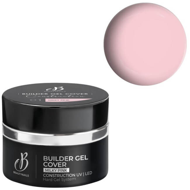Gel de construção Builder gel cover 01 Milky Pink Beauty Nails 50g