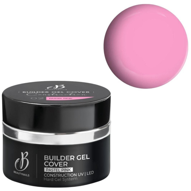 Gel da costruzione Copertura in gel builder 02 Pastel Pink Beauty Nails 50g