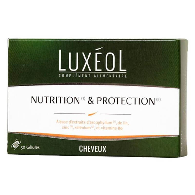 Compléments alimentaires nutrition et protection cheveux Luxéol 30 gélules