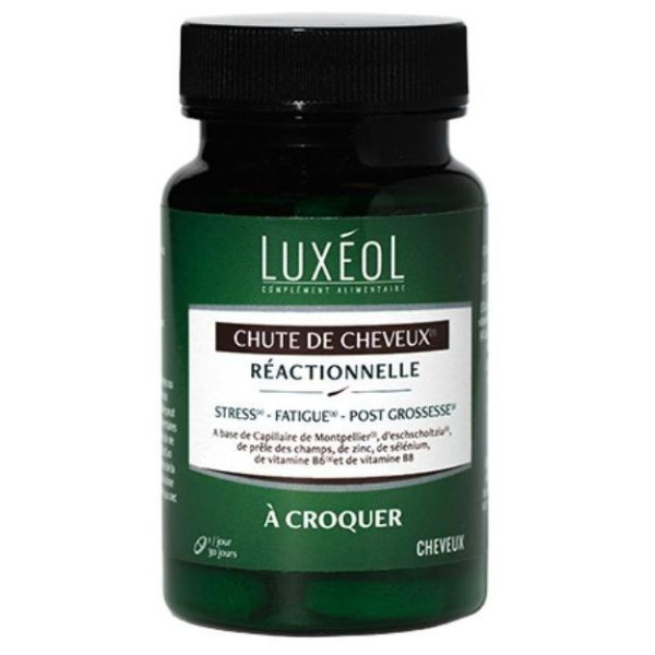 Complementos alimenticios anticaida reactiva masticable Luxeol 30 pastillas