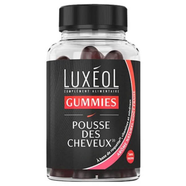 Compléments alimentaires pousse des cheveux Luxéol 60 gummies