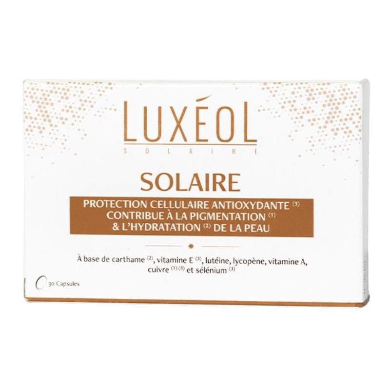 Luxéol solar food supplements 30 capsules