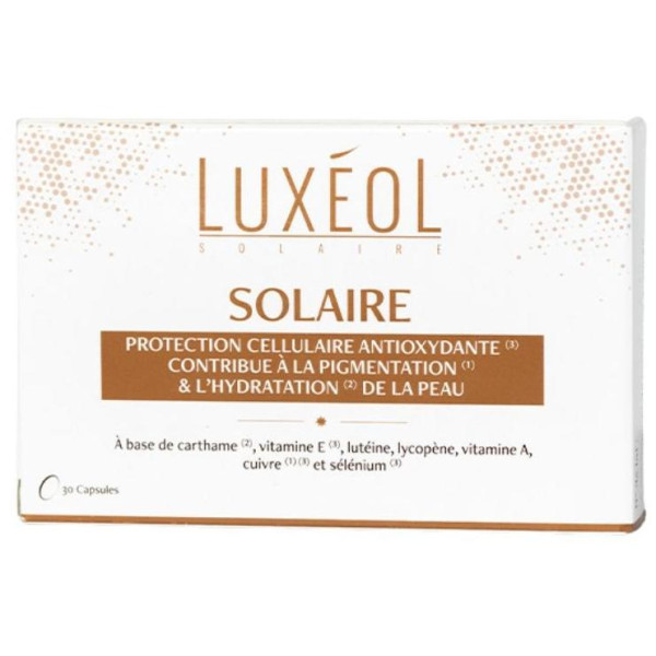 Luxéol solar food supplements 30 capsules