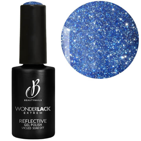 Nagellak Wonderlack Extrem blauwe reflecterende Beautynails 8ML Nagellak Wonderlack Extrem blauwe reflecterende Beautynails 8ML