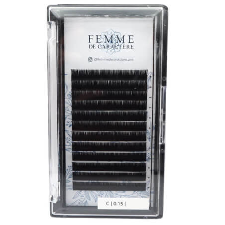 Extensiones de pestañas clásicas 8mm (0,15-C) Femme de Caractère