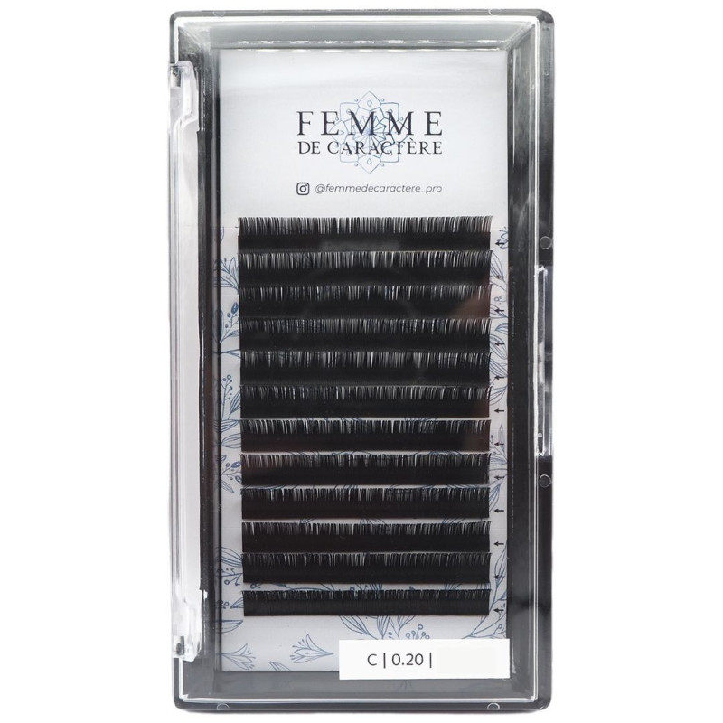 Classic 11mm eyelash extensions (0.20-C) Femme de Caractère