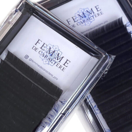 Extensions wimpers klassiek 12mm (0,20-D) Vrouw met Karakter