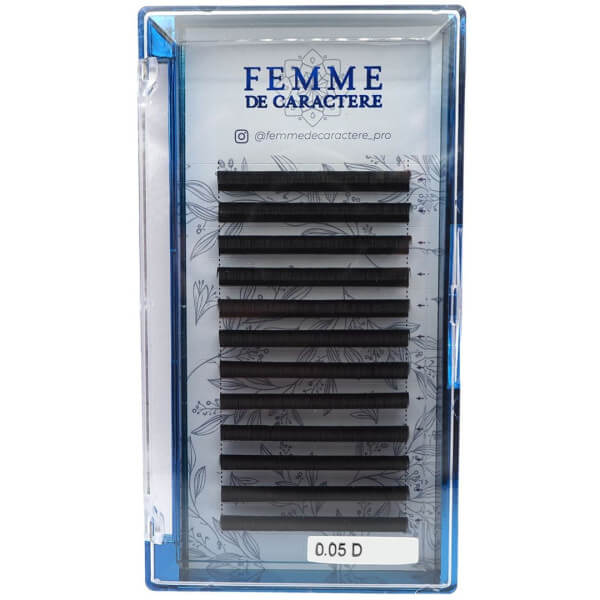 Eyelash extensions easy bouquets 7mm (0.05-D) Femme de Caractère