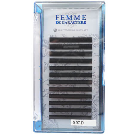 Extensions wimpers easy bundels 9mm (0,07-D) Femme de Caractère
