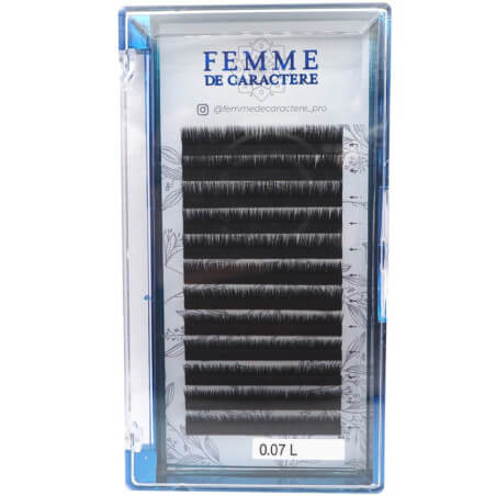 Extensions wimpers easy boeketten 7mm (0,07-L) Vrouw met Karakter