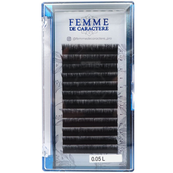 Extensiones de pestañas fácil de ramilletes 8mm (0,05-L) Femme de Caractère