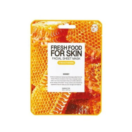 Honig stärkende Gesichtsmaske von Fresh Food Farmskin, 25 ml.