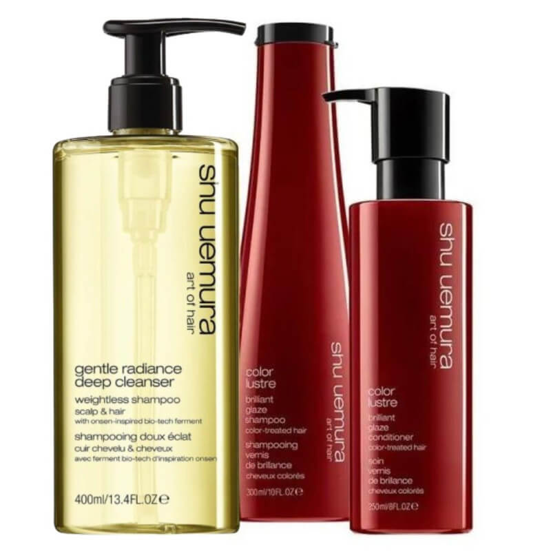 Shampoo rituale + balsamo Color Lustre Shu Uemura