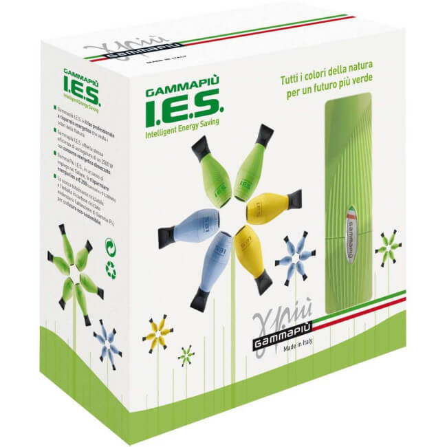 Secador de cabelo IES preto Gammapiù 1550 watts