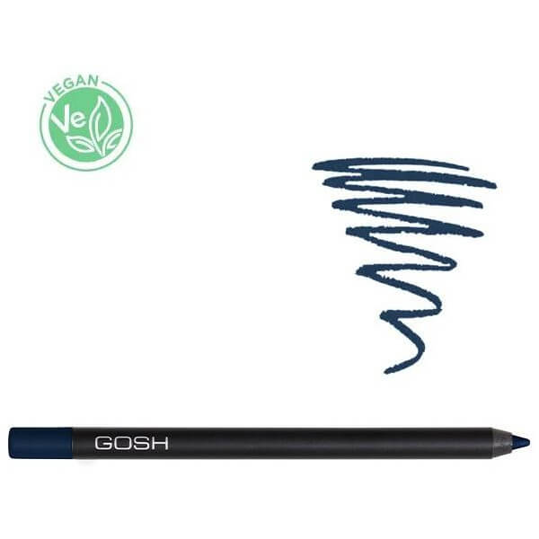 Eyeliner de alta cobertura à prova d'água nº 32 azul fashion - Toque aveludado GOSH Eyeliner de alta cobertura à prova d'água nº 32 azul fashion - Toque aveludado GOSH