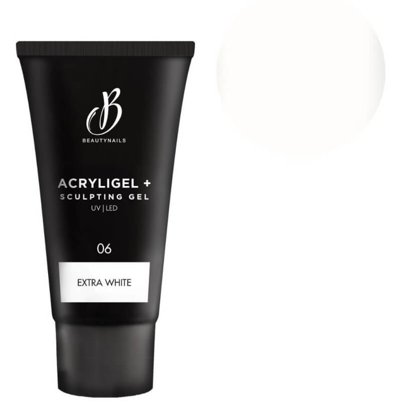 Acryligel+ tubo extra branco BeautyNails 30g