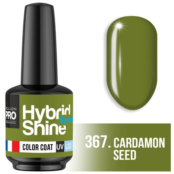 Vernis semi-permanent Hybrid Shine n°367 cardamon seed Mollon Pro 8ML