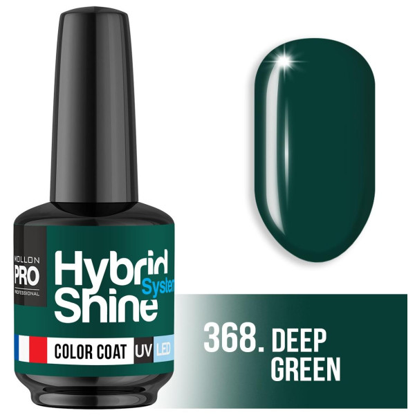 Vernis semi-permanente Hybrid Shine n°368 deep green Mollon Pro 8ML