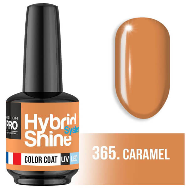 Semi-permanent nail polish Hybrid Shine n°365 caramel Mollon Pro 8ML Semi-permanent nail polish Hybrid Shine n°365 caramel Mollon Pro 8ML