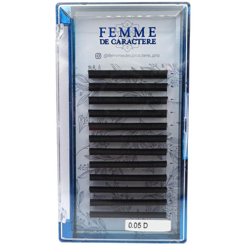 Eyelash extensions easy bouquets 12mm (0.05-D) Femme de Caractère