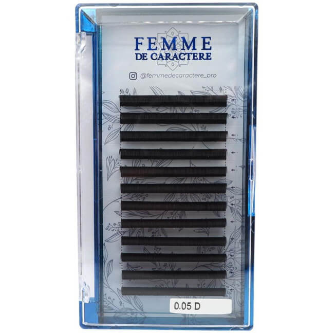 Eyelash extensions easy bouquets 12mm (0.05-D) Femme de Caractère