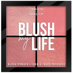 Paleta de rubores Blush My Life 02 rosas.