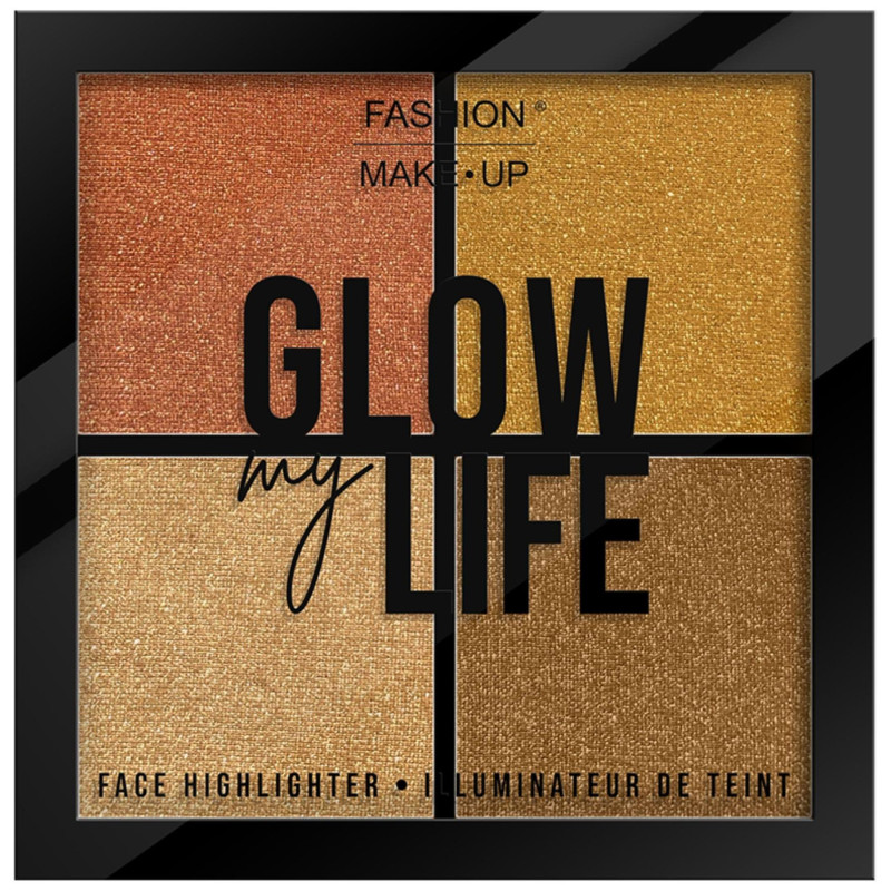 Palette highlighter Glow My Life 01 oro