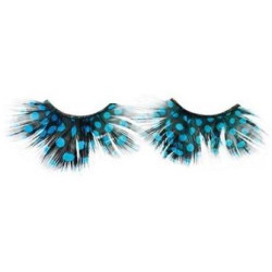 Cílios Falsos Crazy Plume Preto Peso Azul X2 com Cola Shophair