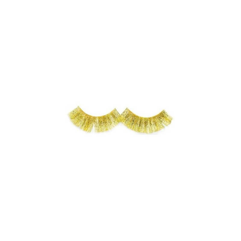 Cílios Falsos Crazy Parrot Dourado X2 com Cola Shophair