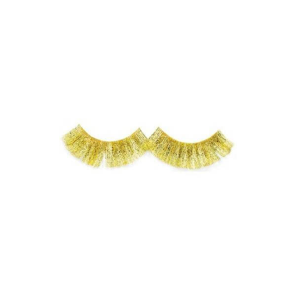 Cílios Falsos Crazy Parrot Dourado X2 com Cola Shophair Cílios Falsos Crazy Parrot Dourado X2 com Cola Shophair