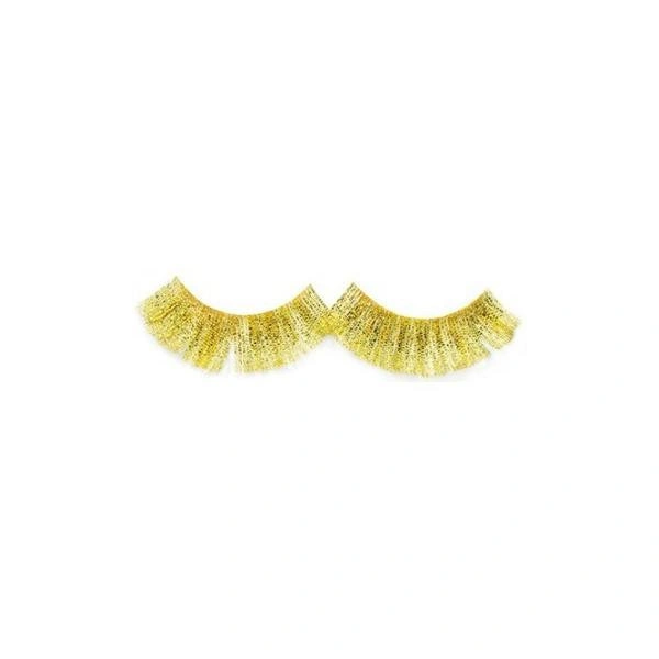 Faux Cils Crazy Parrot Doré  X2 Avec Colle Shophair