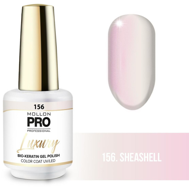 Luxury semi-permanent nail polish n°156 seashell Mollon Pro 8ML