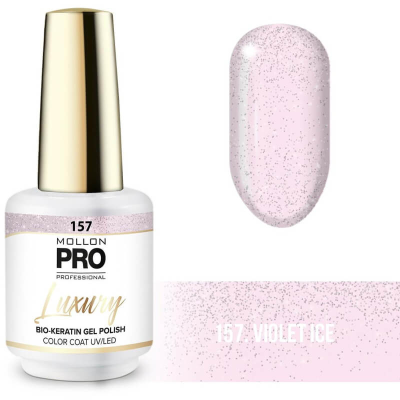 Vernis semipermanente Luxury n°157 hielo violeta Mollon Pro 8ML