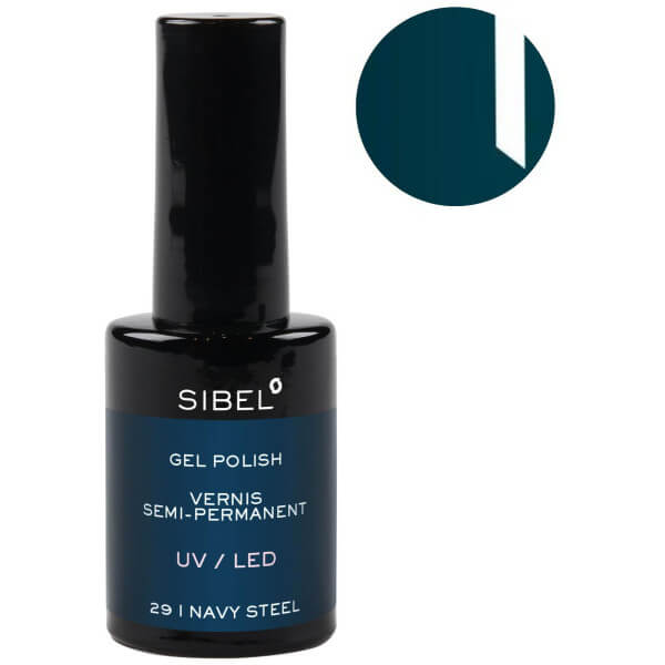 Vernis semi-permanent nr. 29 Navy Steel Sibel 14ML Vernis semi-permanent nr. 29 Navy Steel Sibel 14ML