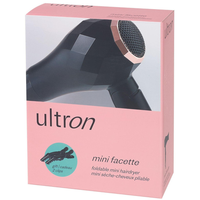 Mini Haartrockner Facette + Klammern Ultron