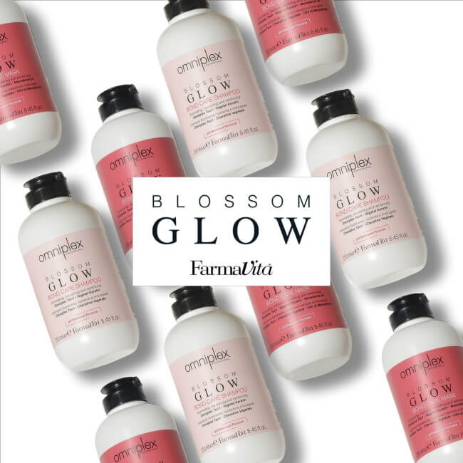 Kit maschera e shampoo Omniplex Blossom Glow.