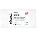 Serviettes gaufrées blanches biodégradables Ultra Biowels lot de 30
