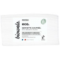 Serviettes gaufrées blanches biodégradables Eco Biowels lot de 30